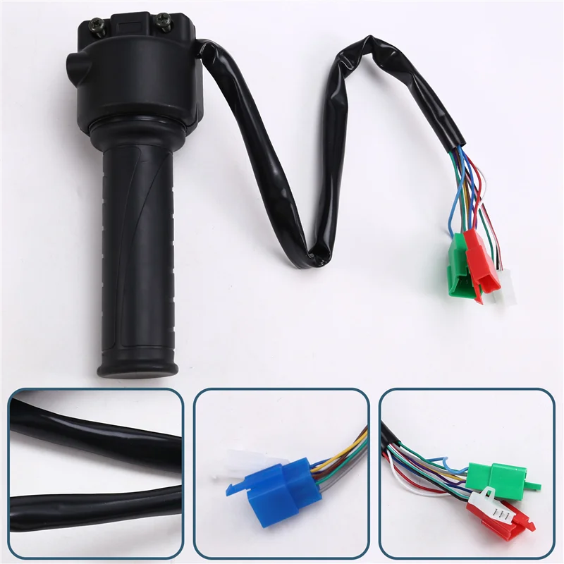 

Universall T08 Hall Type 48V 60V 72V With Three Speed Parking Reverse Comb Function Twist Throttle For Electric Motorcycle Scoot