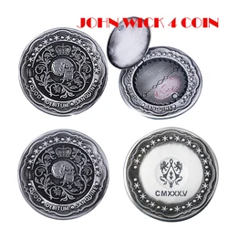 Movie John Wick Can Open Coin Big Size Badge Sofia Blood Oath Marker Keanu Reeves Continental Hotel Adjudicator Cosplay Jewelry
