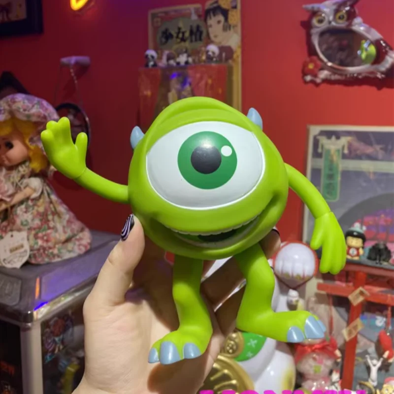 Em estoque original monsters inc michael wazowski figura de ação brinquedo colecionável decoração de mesa ornamento presente de aniversário