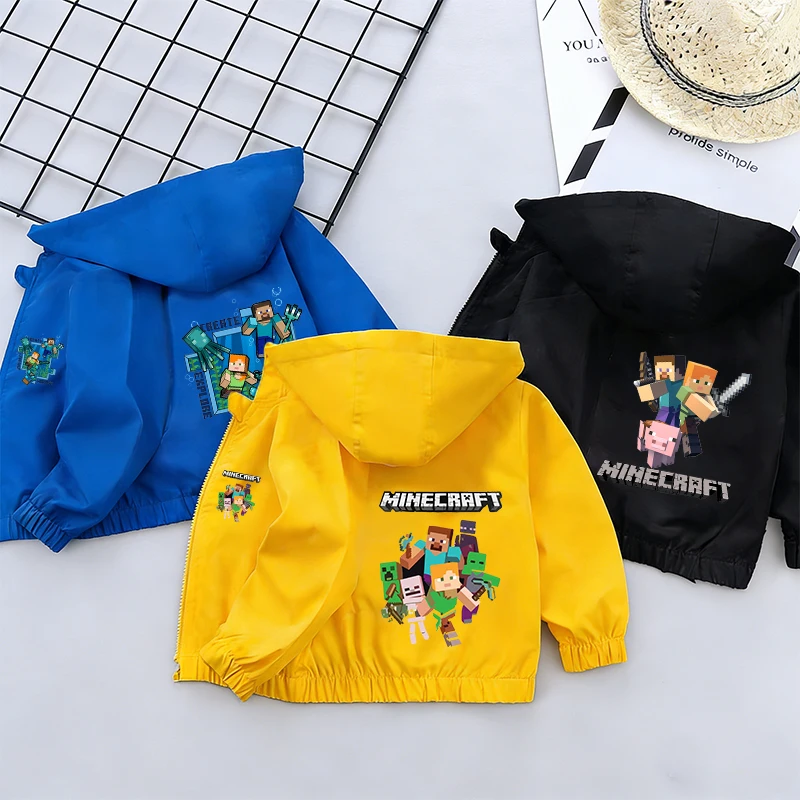 Windbreaker Anime Merchandise - Chaqueta Minec Rafted con estampado temático