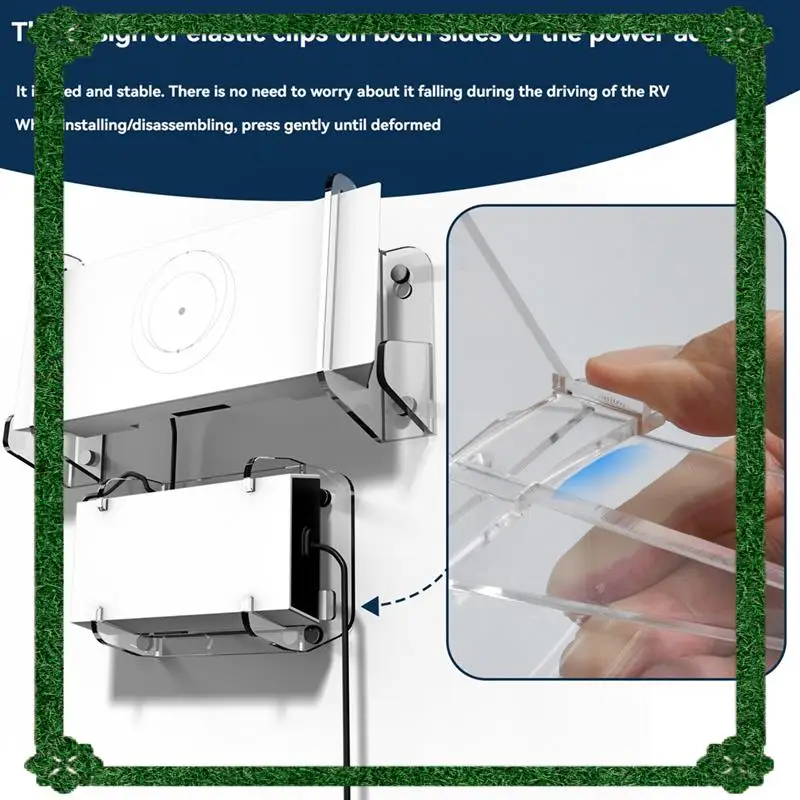 

24-Hour Delivery For Starlink G3 Router Wall Mount Bracket-Split Design For Starlink Power Adapter Gen 3 Router Installation