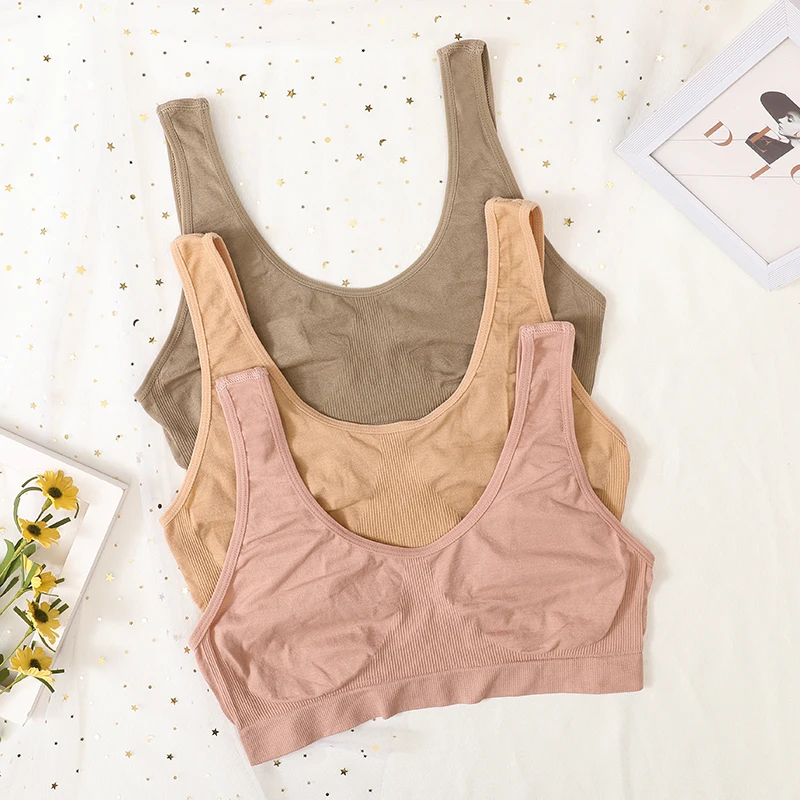 Women Seamless Tube Top Underwear Wireless Bra Low Back Sexy Lingerie Comfort Unlined Crop Top Sleeveless Solid Bra Tops image 4