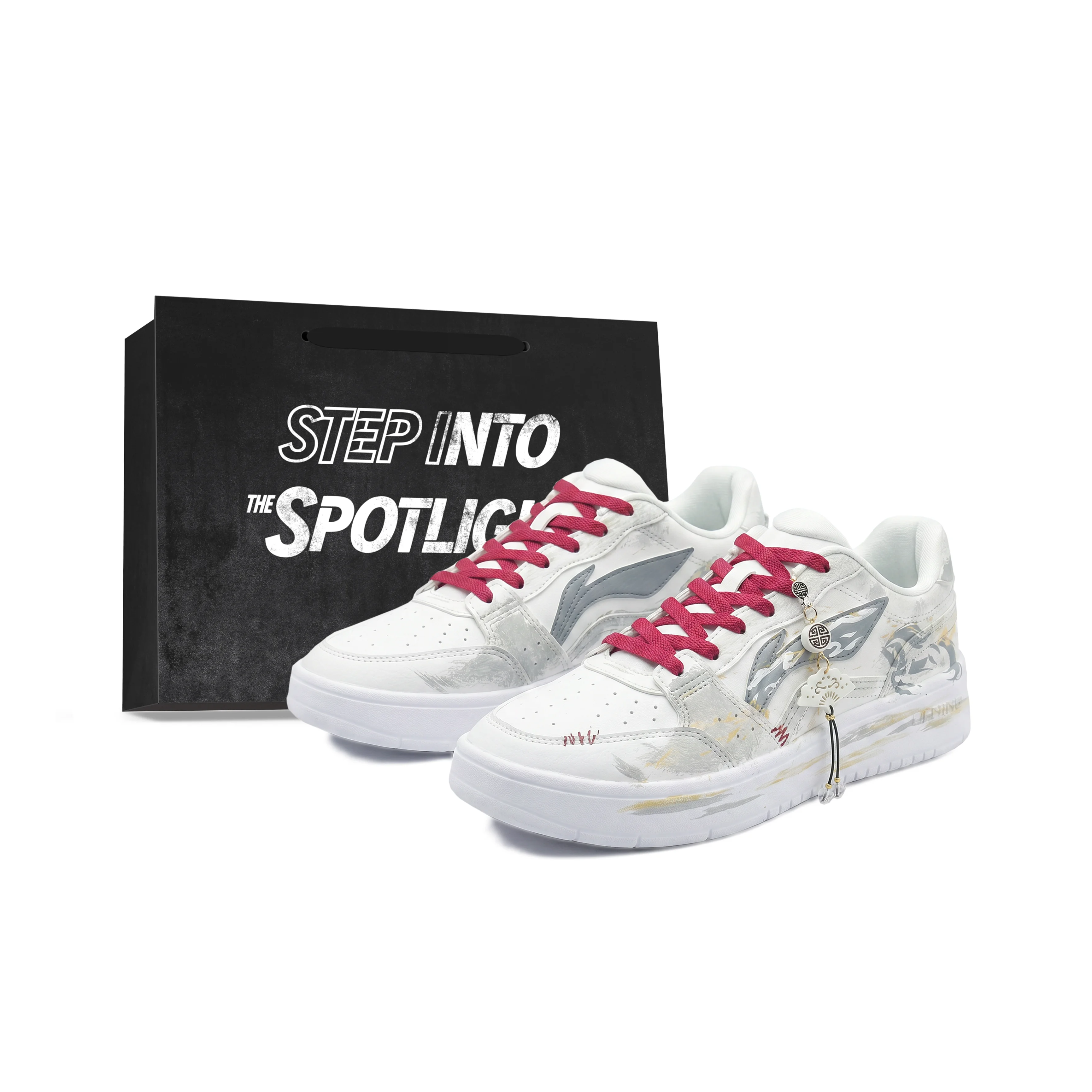 Li Ning Sycee Skateboard Shoes Men's Low Top Gold AGCT339-6(Team1108-YYY)
