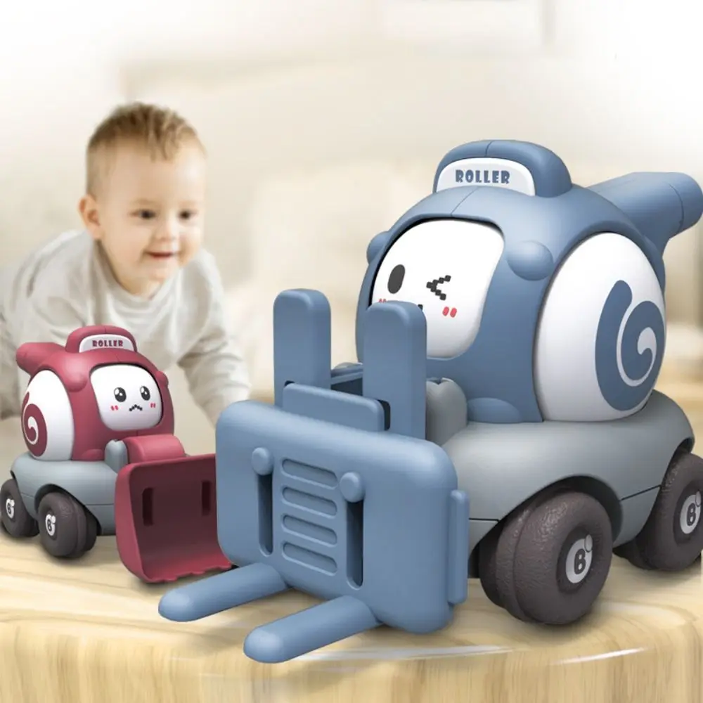 

Face Changing Car Whistle Toy Whistling Inertia Childrens Cartoon Toy Car Puzzle Collection Whistle Engineering Car Toy