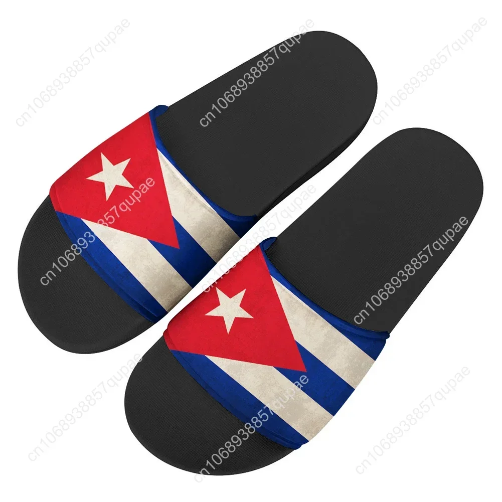Cuba National Flag Slippers Home Water Shoes Men Women Teenagers Fashion Beach Pool Sandals Tailor-made Summer Slipper