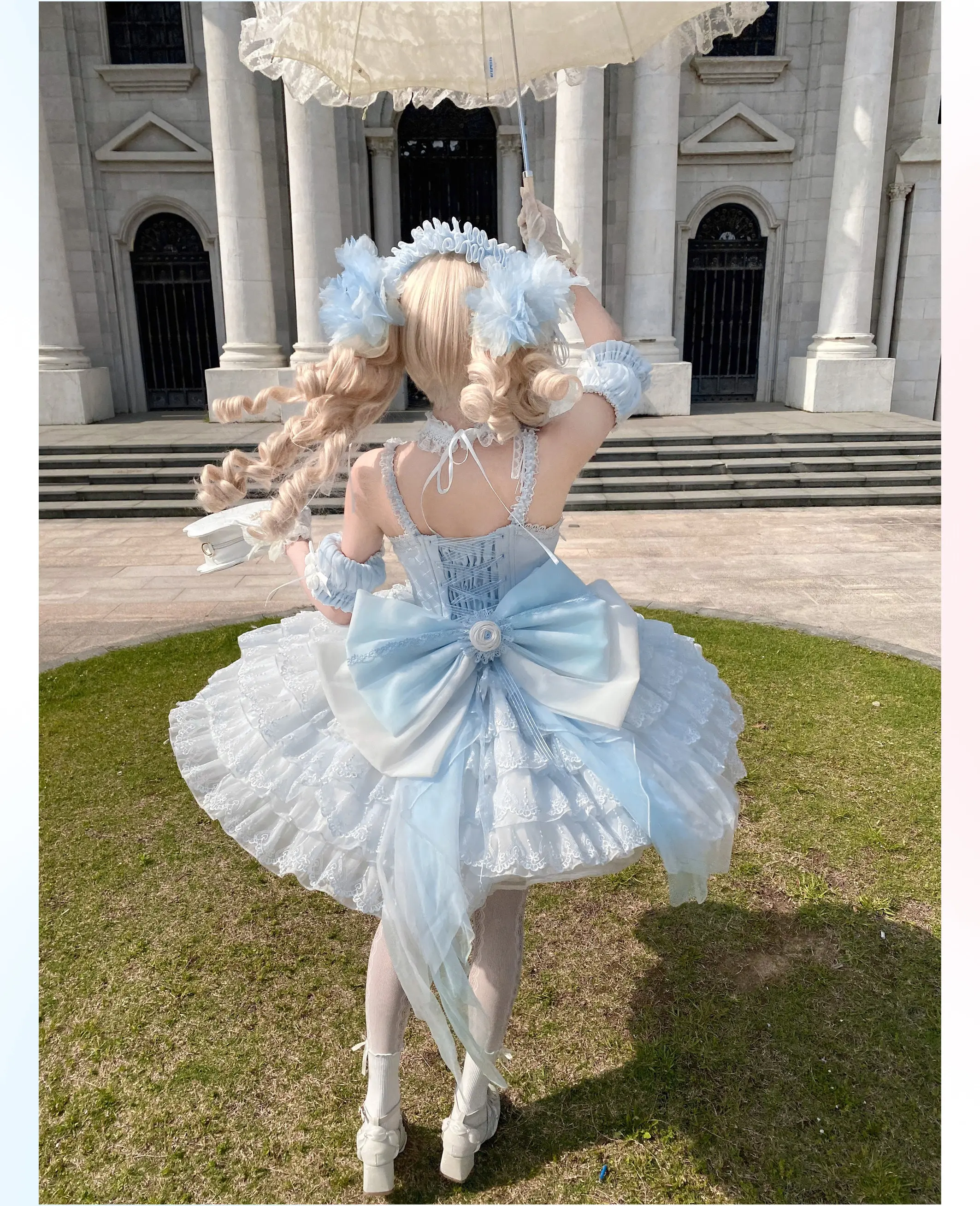 Vestidos Girl's Lolita Dress for Women High Waist Slim Exquisite Lace Bow Halter Off-Shoulder Dress Y2K Birthday Party Dresses