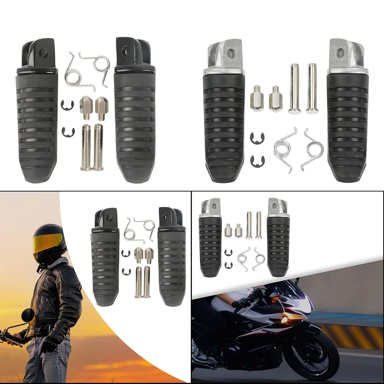 2Pcs Motorcycle Front Footrests Front Foot Pegs for Suzuki B-king image 3