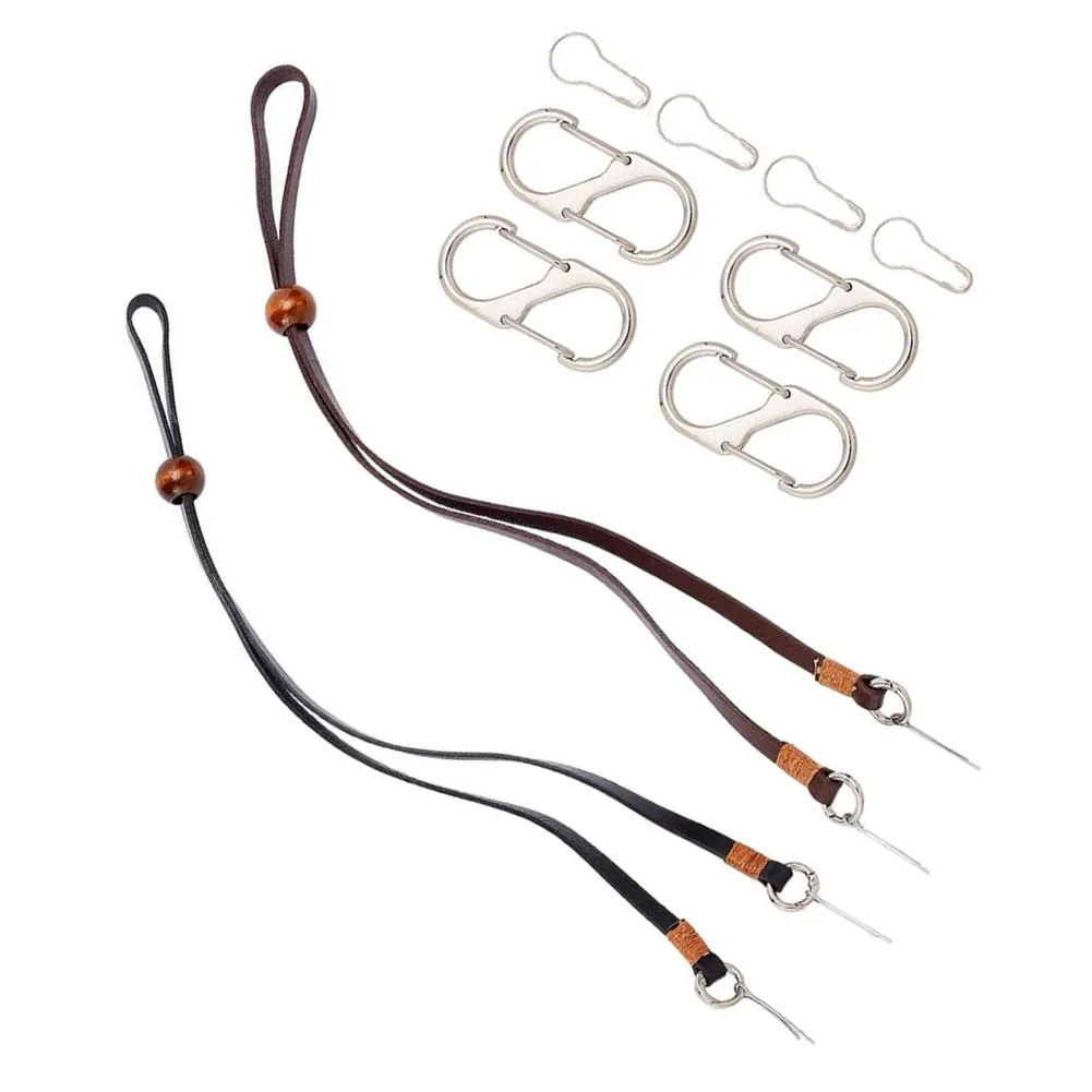 Adjustable Leather Hat Chin Strap 34.6 Inch With Metal Clips For Outdoor Hiking Riding For Stampede String Garden Gear