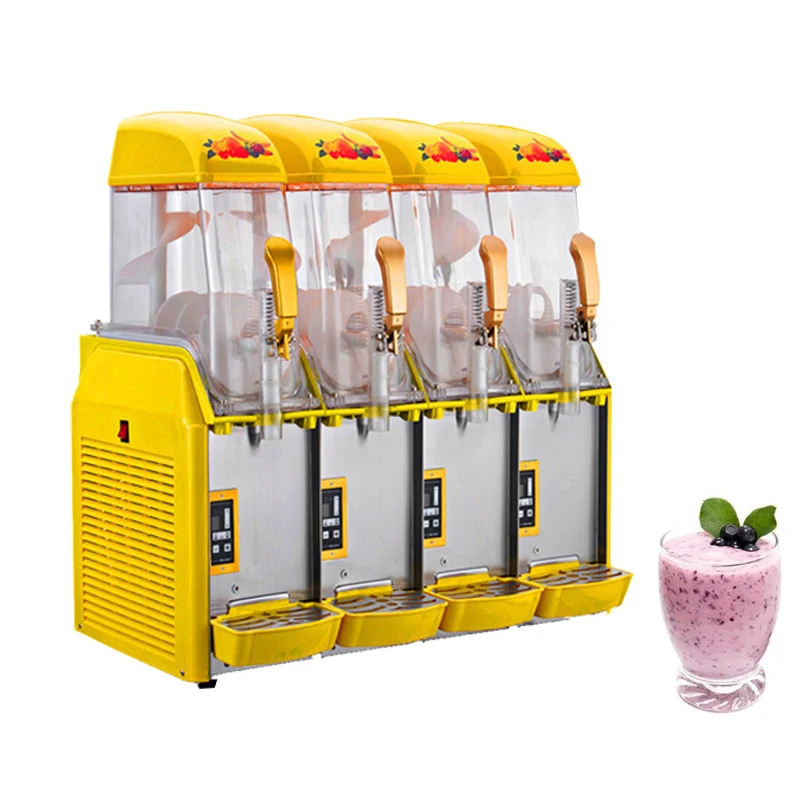 

Three Tanks Snow Melting Machine Commercial Beverage Fruit Juice Cold Drink Dispenser Frozen Slush Machine