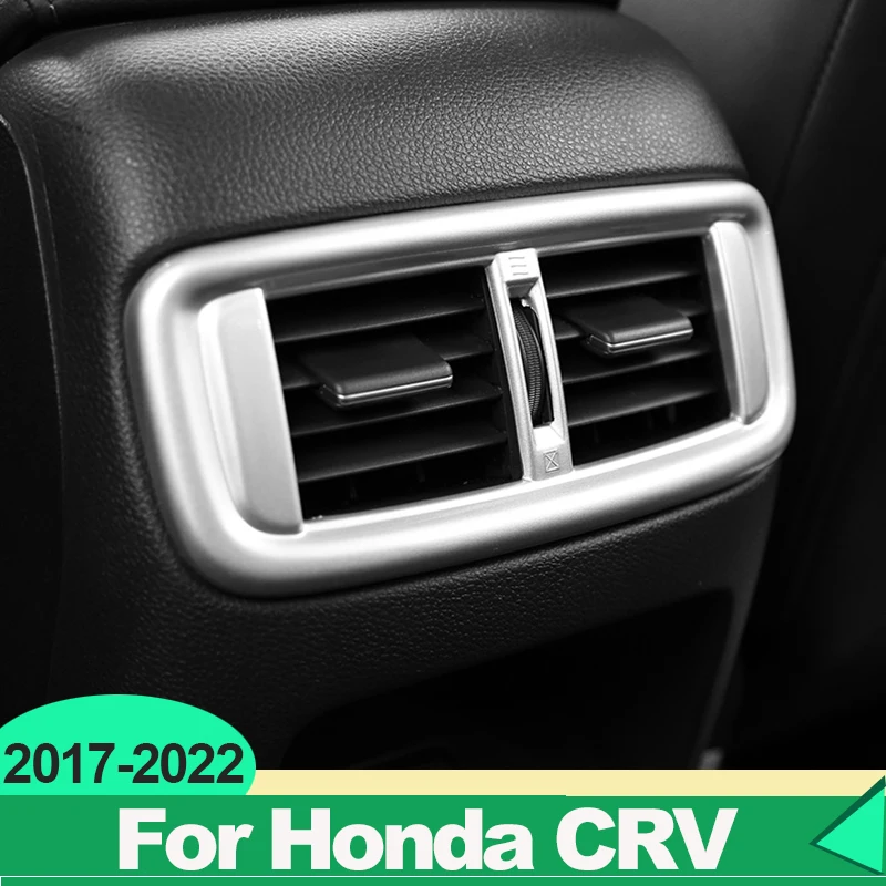 For Honda CRV CR-V 5th 2017 2018 2019 2020 2021 2022 ABS Car Rear Armrest USB Charging Port Decoration Frame Cover Trim Sticker