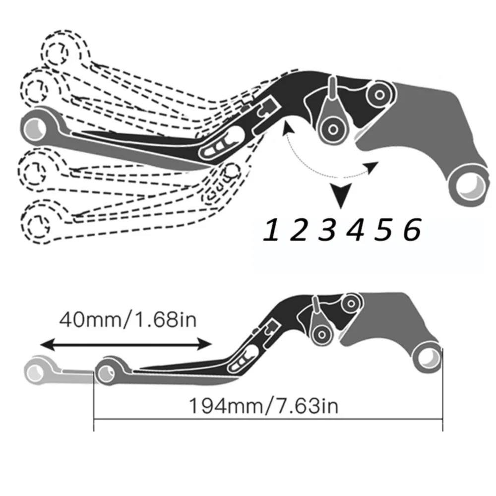 FOR 690DUKE/SMCR 2008-2011, 690 DUKE/SMC/SMCR 2014-2023 690 EnduRoR 2014-2017 Foldable Adjustable Brake Clutch Lever Accessories 4