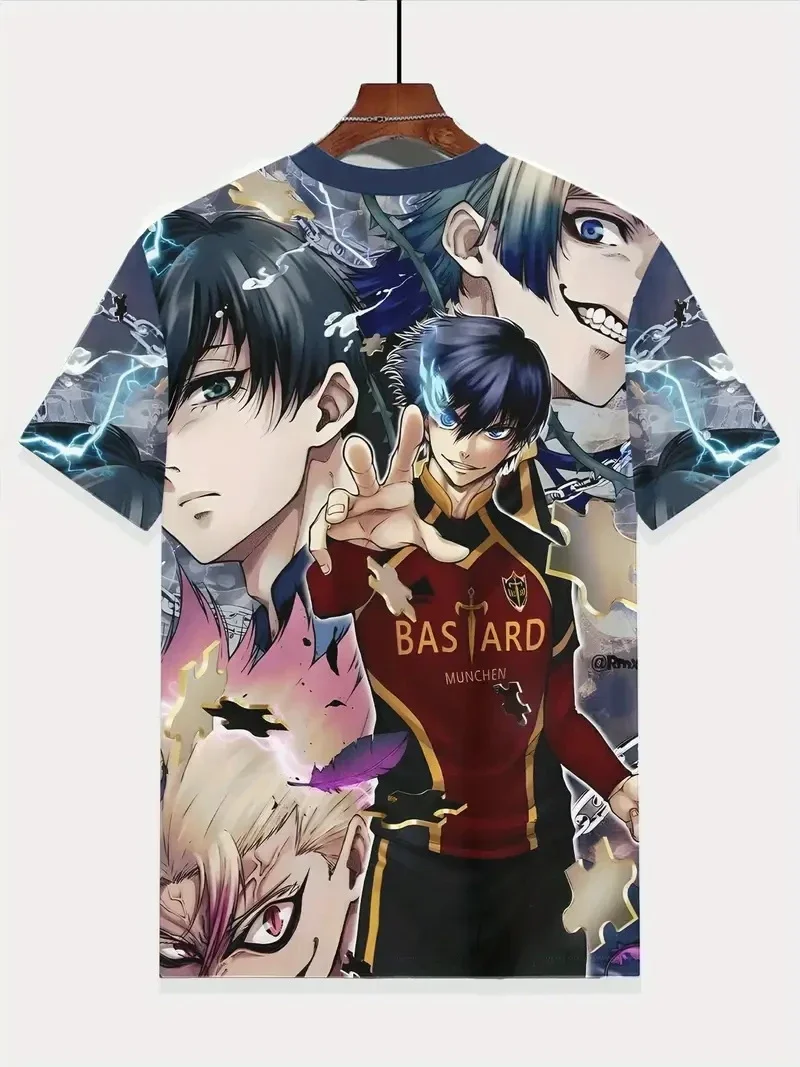 

Jersey Japanese Cartoon Blue Lock Anime 3d Print Tshirts Tees Summer 2025 New Fashion Children's Daily T-shirt Casual Sports Top