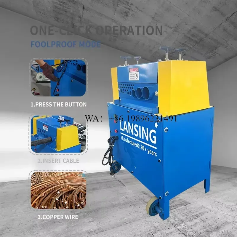 Wmwmnu for Floor Standing Plug-In Automatic Wire Stripper Plastic Insulation Cable Stripping Without Constant