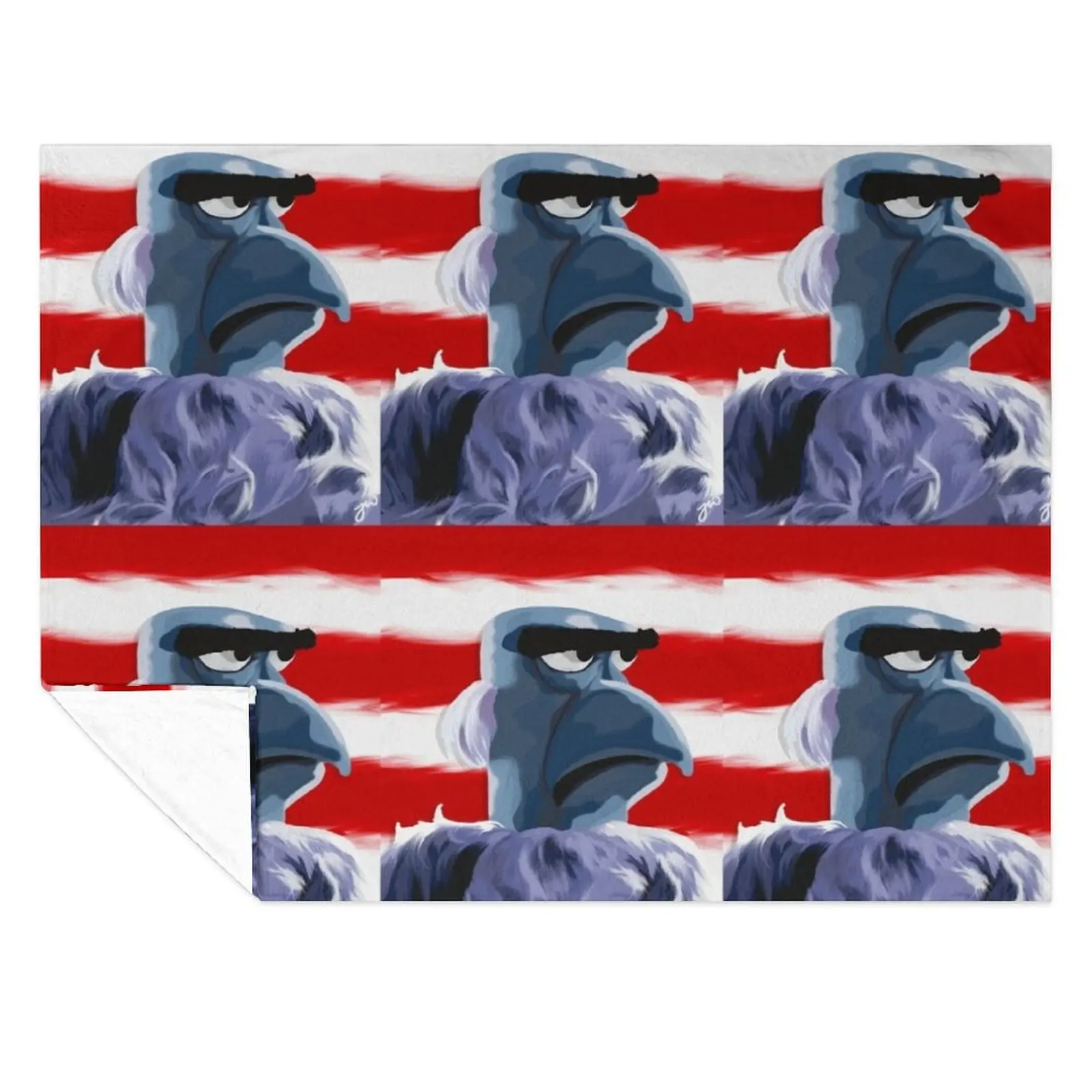 

Sam Eagle Portrait Painting (version 1/2) Throw Blanket christmas decoration heavy to sleep warm for winter Custom Blankets