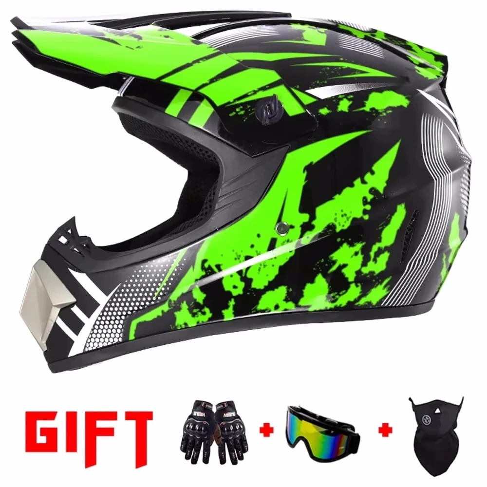 

Off-Road Motorcycle Helmet AM DH Cross Bike Downhill Motocross Helmet for Men And Children with 3 Gifts Capable of Motocross