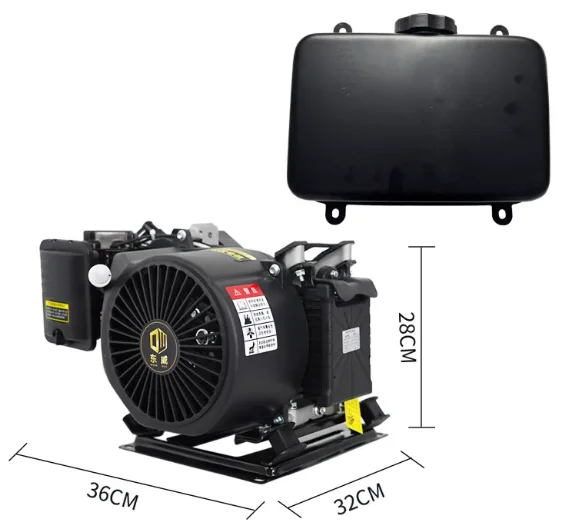 4Kw 5Kw 6Kw Dc 48V 60V 72V Electric Vehicle Range Extender Low Noise Generator for Four Wheels Portable Generator
