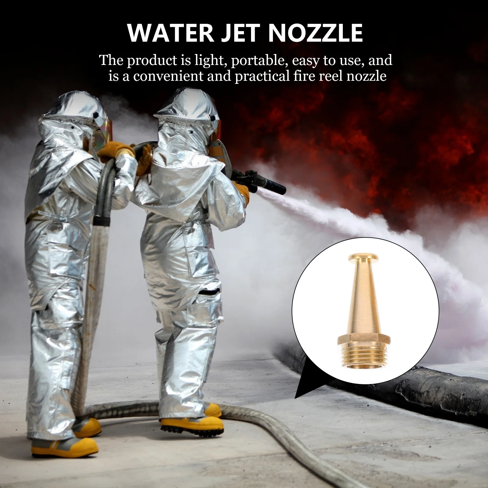 

4pcs 1/2 Inch Fire Reel Nozzle Copper Outer Connector For Car Wash Sprayer Garden Irrigation Air Fitting Tool