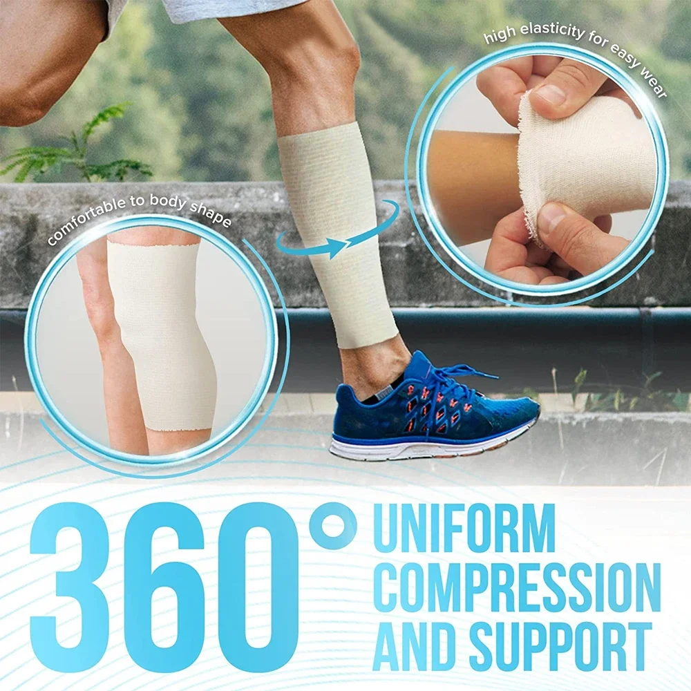 1 PCS Tubular Bandage for Legs and Knees, Reusable Elastic Bandage Sleeve, Tubular Compression Bandage Roll for Ankles & Elbows