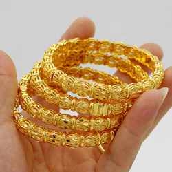 Copper 1pcs Middle East  gold-Plated Bangles Dubai Bracelet Fashion Jewelry For Summer Women Party Gift