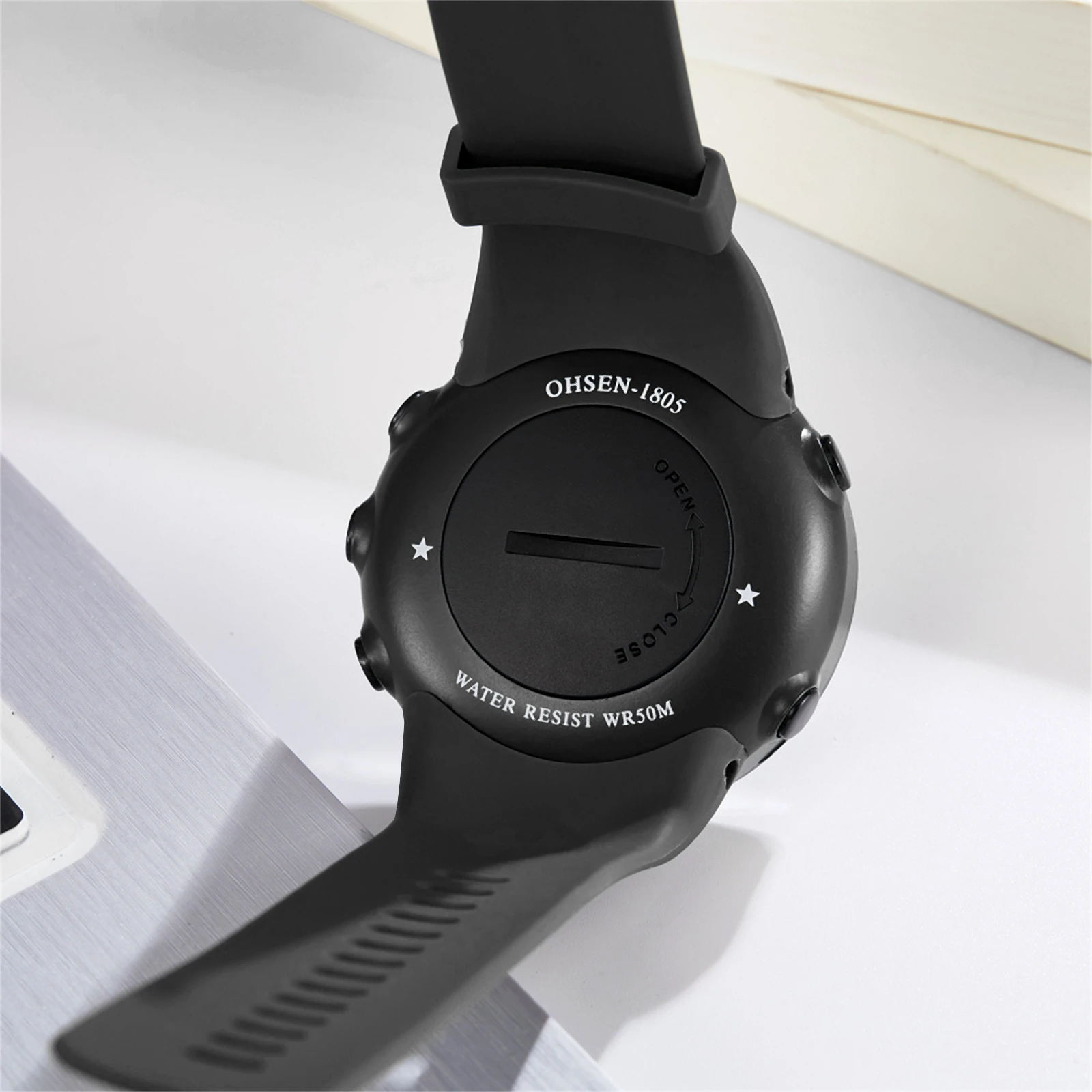 Lancardo Rubber Waterdicht Militair Digitaal Horloge Datum 24 Uur Wekker El Achtergrondverlichting Grote Digitale Wijzerplaat Mannelijke Tiener Zoon Cadeau