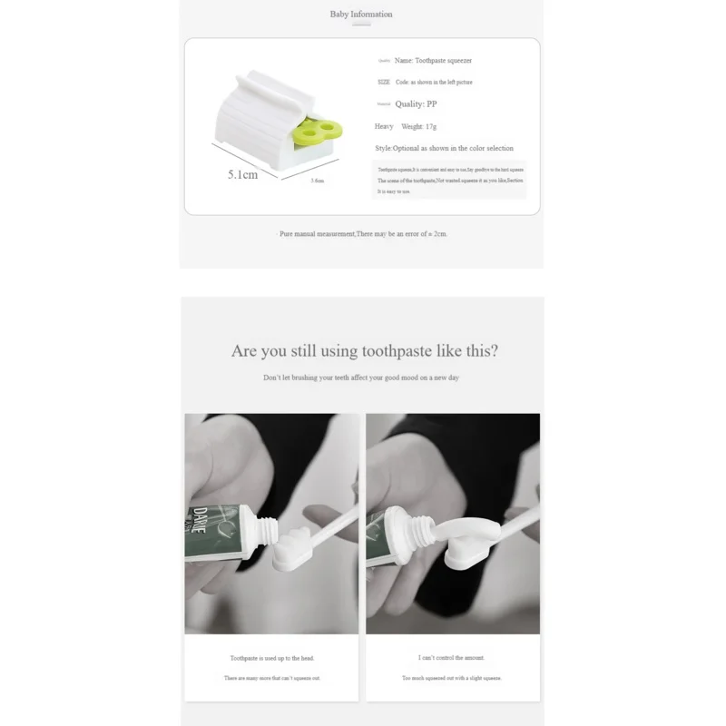 

Зажим для соковыжималки зубной пасты — ручной ролик для тюбика зубной пасты, ленивая необходимая ванная комната,/шампунь/лосьон, нет