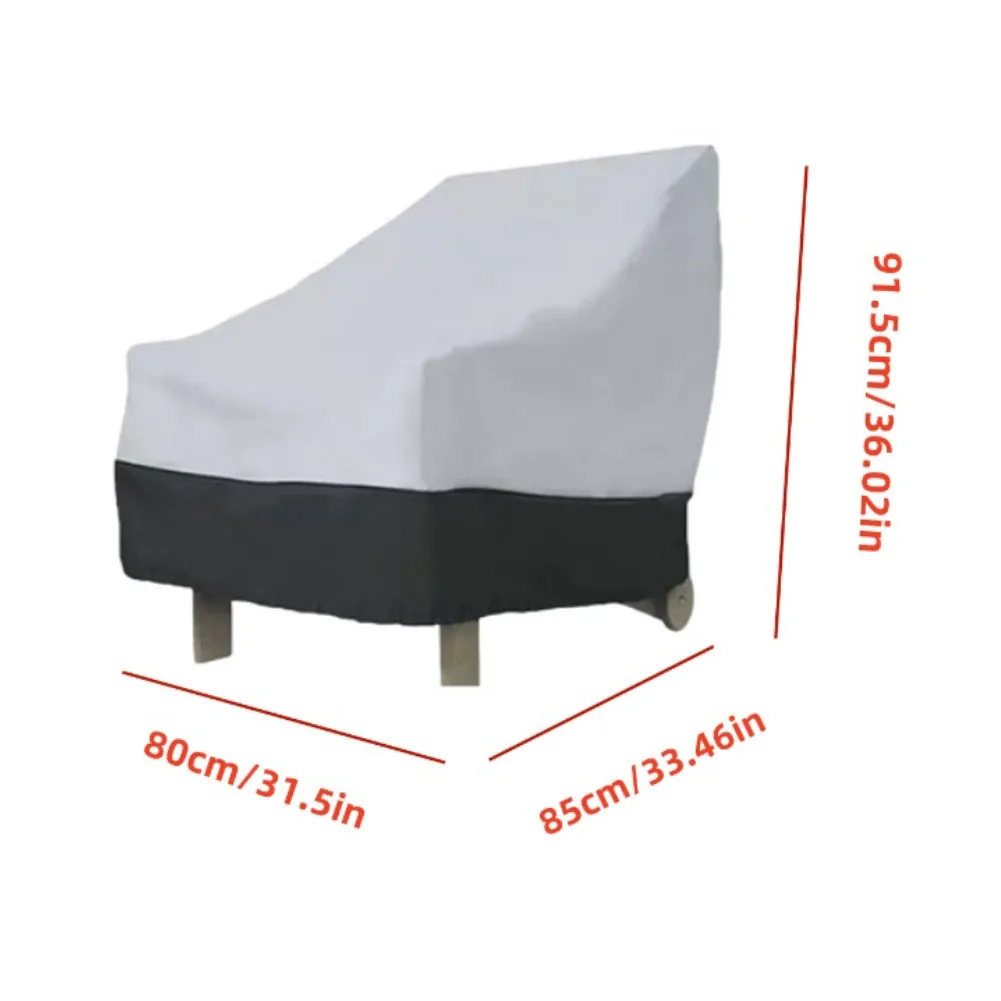

210D Patio Chair Cover 2 Pack for Adirondack Chairs Outdoor Use with Adjustable Lock Closure and Windproof Features