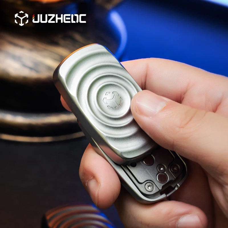 

JUZHEDC Ripple Tuning Fork Слайдер Магнитный камертон Push Slider Нержавеющая сталь Титановый сплав Циркониевый сплав Игрушки на кончиках пальцев