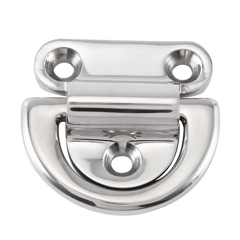 Yacht Parts Boat D-Type Connecting Ring Buckle Stainless Steel Yacht Bolt Rope Fixed Ring 8Mm