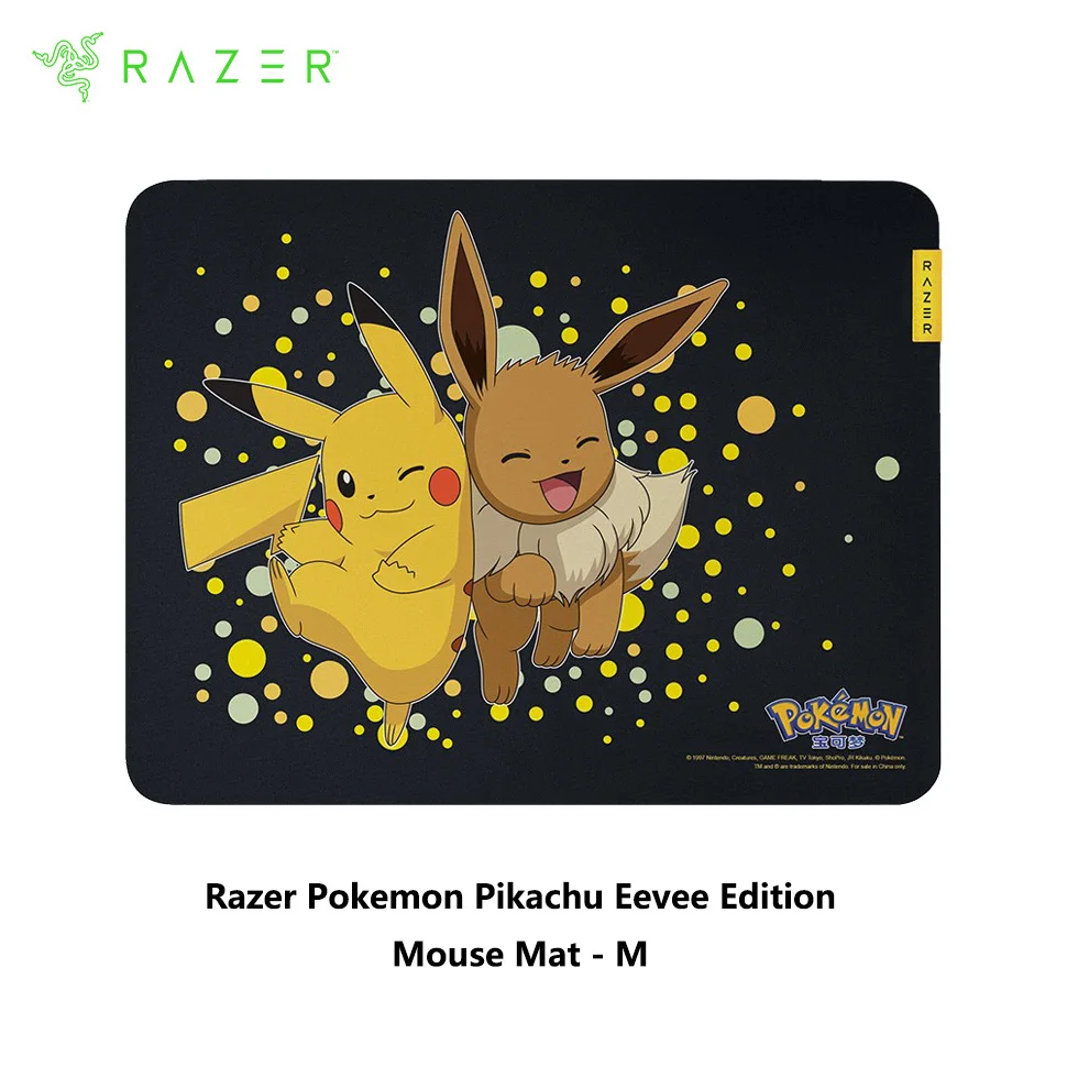 

Original Razer Pokemon Pikachu Eevee Edition Goliathus V3 - M Soft Gaming Mouse Pad High-Density Rubber Foam Anti-Slip Mice Mats