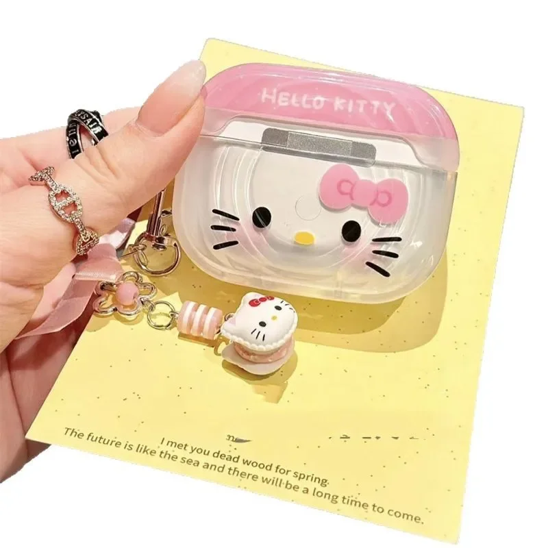 جديد مرحبا كيتي الكرتون بلوتوث سماعة الغطاء الواقي ل AirPods 4 3 2/1 Pro2 بلوتوث سماعة واقية لينة غطاء