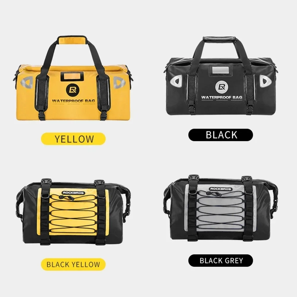 Customized Leather Saddle Bag Motorcycle Waterproof Side Bag For Motor Bike 60L Pannier Bag view 5