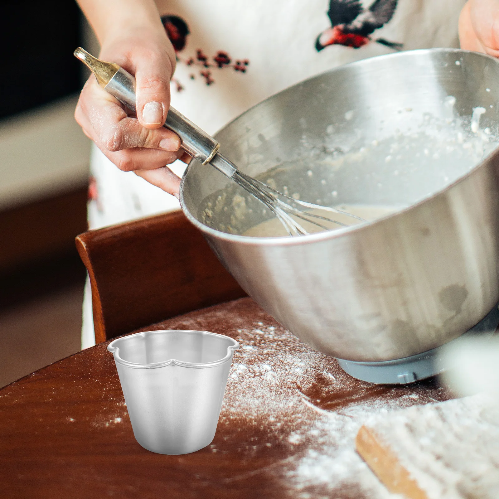 

6Pcs Egg Tart Molds Non-Stick Heat Resistance Aluminum Alloy Baking Mold Muffin Cups Cake Pans for Baking Cake Mould