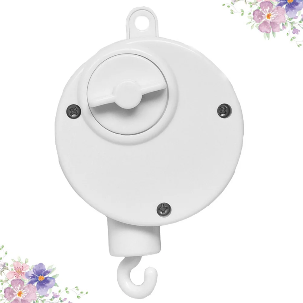 

1Pcs Clockwork Movement Musical Bell for Baby Crib White Metal Plastic Design Soothing Sound to Help Quick Sleep Infant Bedtime