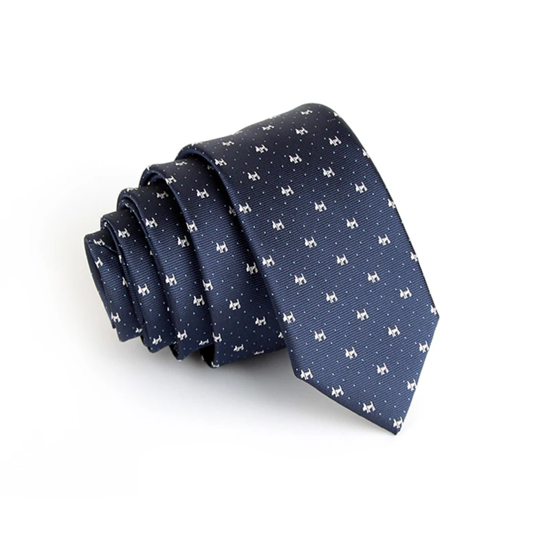 Veektie Mannen Klassieke Slanke 6Cm Mariage Stropdassen Voor Mannen Banden Potlood Tie Gestreept Blauw Rood Jacquard Geweven Zijde-Gevoel Mircofiber