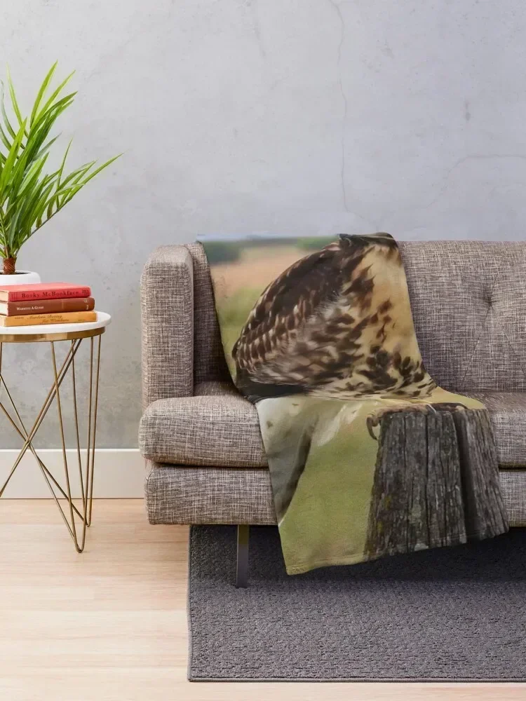 Red-Tailed Hawk Throw Blanket Thin blankets ands Blankets