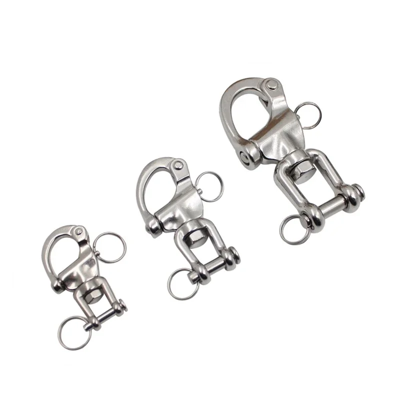 70/87/128mm Stainless Steel Mini Fixed Shackle Quick Release Fixed Shackles Marine Boat Rigging Hardware