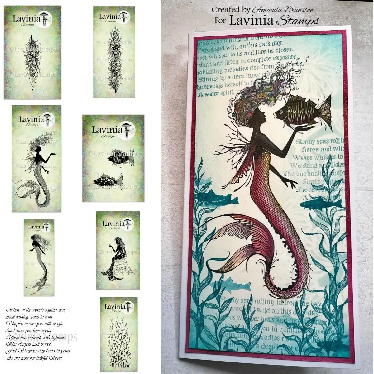 Craft Clearance Mermaids And seaweed Clear Stamps New Arrivals Cut Scrapbook Craft Decoration Embossing Template DIY Handmade