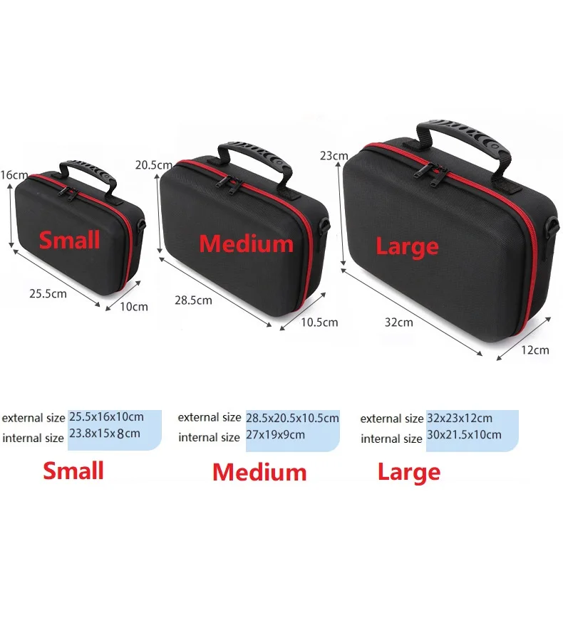 1pc Hard Disk Protection Case Portable Hard Case with Foam Lining Hard Digital Shockproof Outdoor Toolbox Freeform Storage Bag