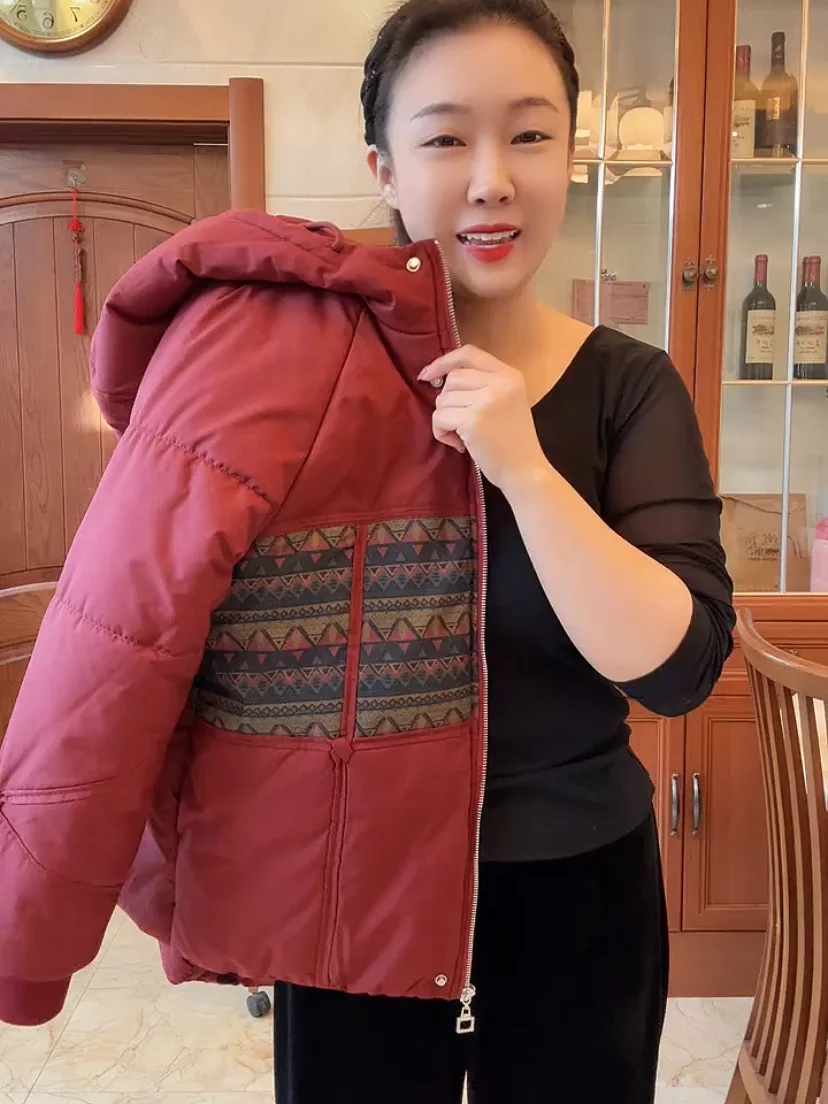 casual-commuter-ethnic-print-patchwork-cap-sle-zipper-cotton-jaet-women's-new-warmth-anti-cold-middle-aged-and-ly-wo