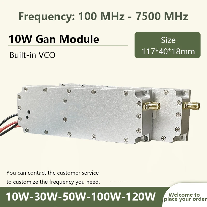 

Модуль 10WGan с циркулятором и встроенным VCO 100–200 МГц, 500–600 МГц, 700–800 МГц, 900–100 МГц, 6000–65000 МГц, 65–7000 МГц, 5,2 ГБ, 5,8 ГБ