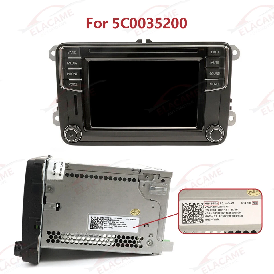 3 قطعة طبقة واحدة 6.5 بوصة 40 دبابيس تعمل باللمس ل TDO-WVGA0633F00045/39/36 VW MIB STD2 200 682 680 سلسلة أجزاء الوسائط المتعددة للسيارة