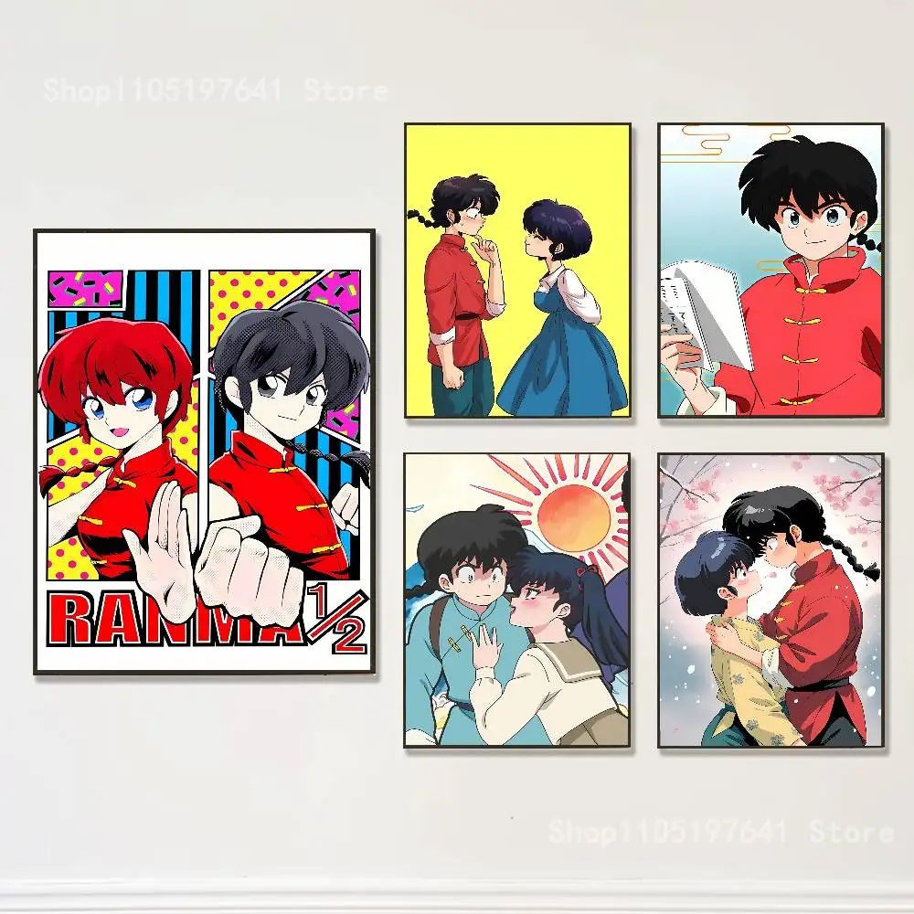 

COOL Ranma 1 2 Club Bar Paper Vintage Poster Wall Art Painting Bedroom Study Stickers