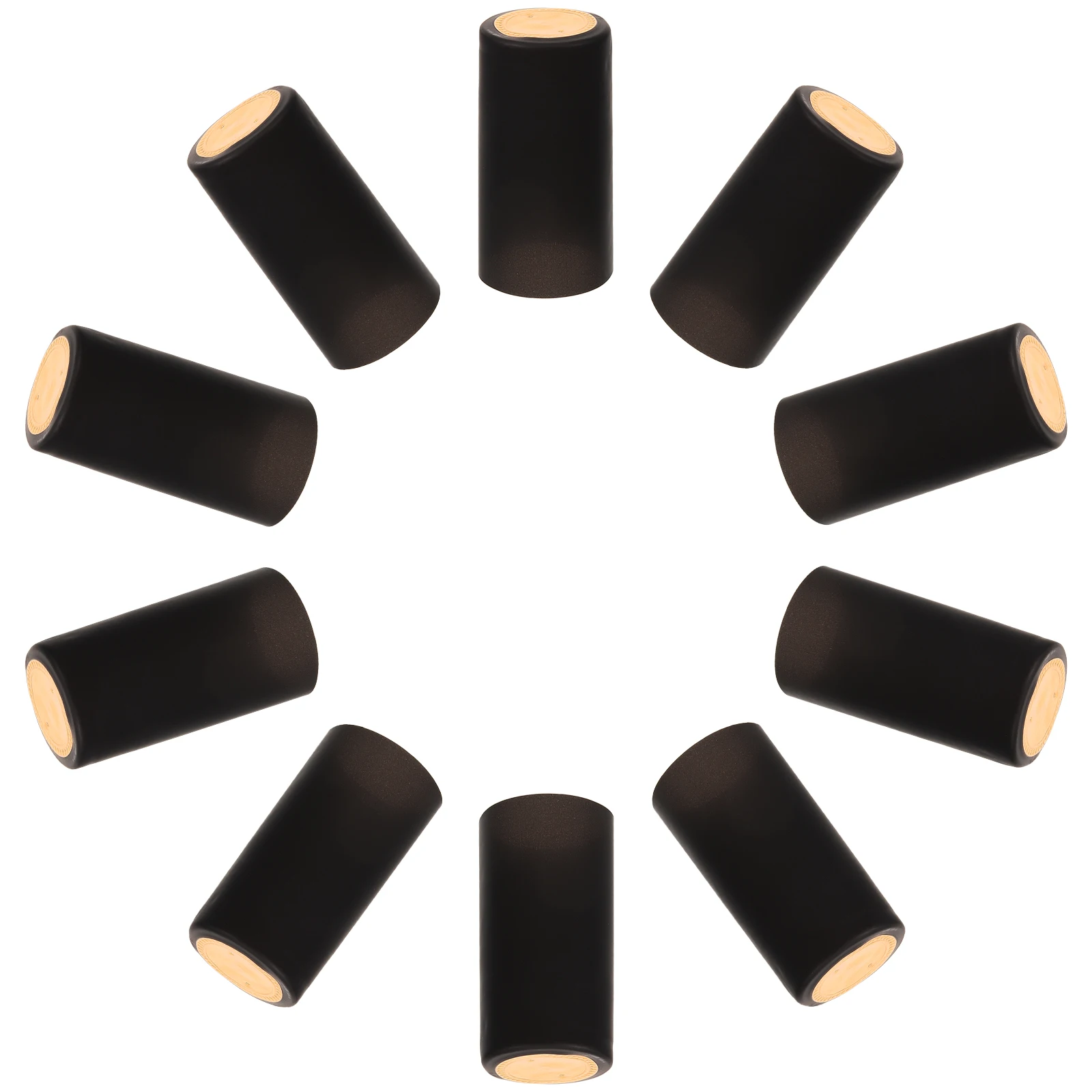

100pcs Bottle Sealing Film 30mm Diameter 60mm Height Heat Shrink Capsules Disposable PVC Stoppers Storage Aid Supplies