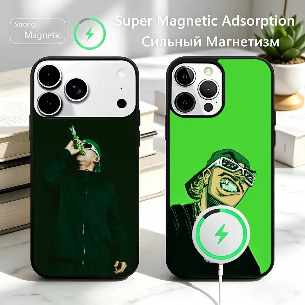 singer Feid Ferxxo SlXDO  Phone Case For iPhone17,16,15,14,13,12,11 Plus,Pro Magnetic For Magsafe Wireless Charging