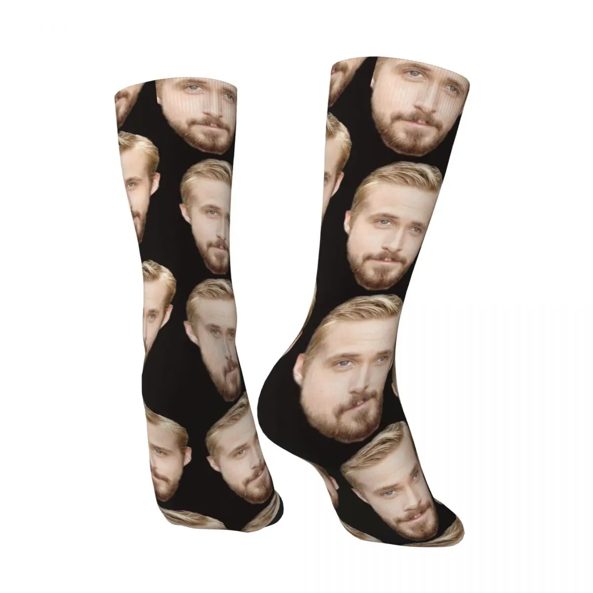 Ryan Gosling Unisex Winter Socks Warm Happy Crew Socks Street Style Crazy Sock