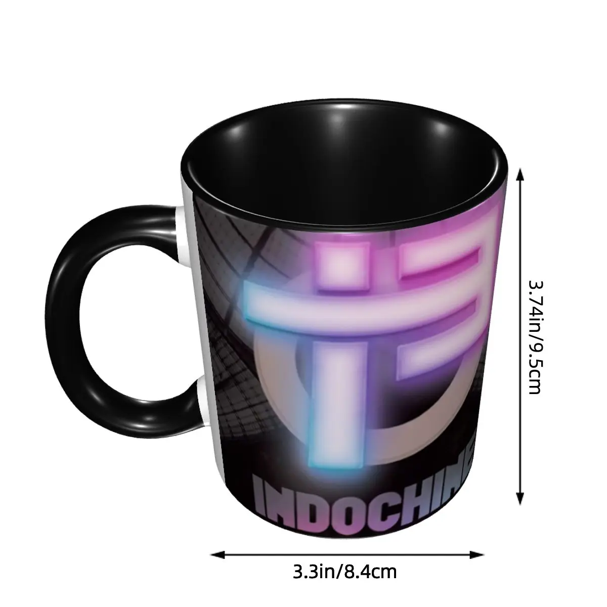 Grab It Fast Pop Rock Band Logo Mug Custom Rock Band Indochine Ceramic Coffee Mug Creative Present