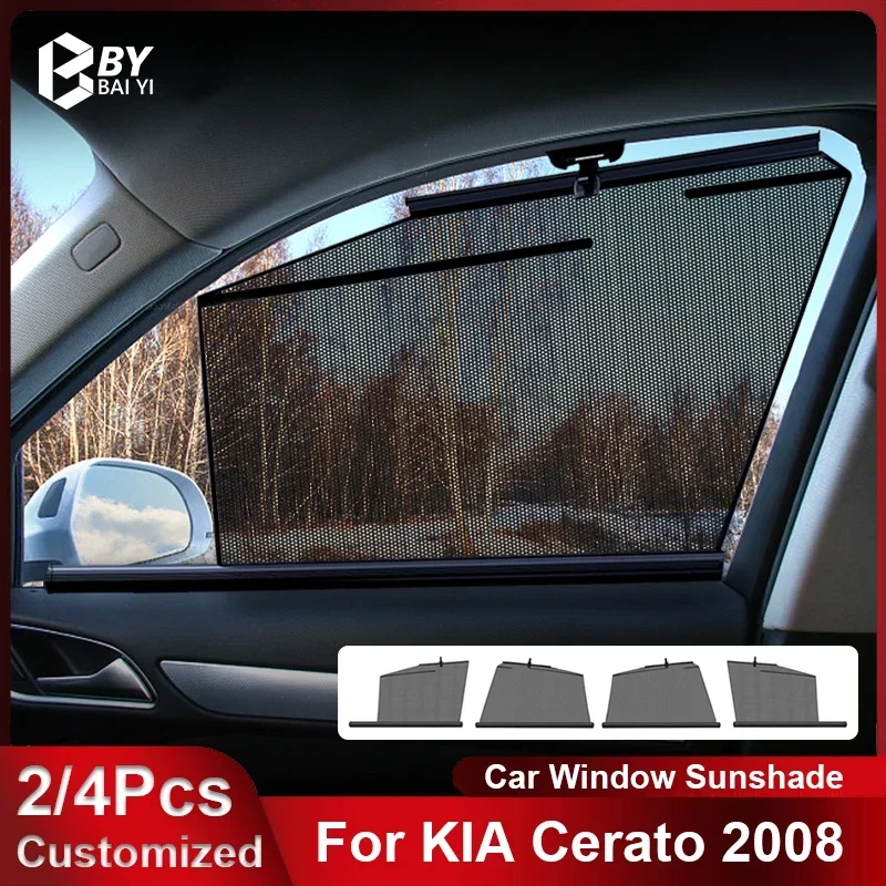 

For KIA Cerato 2008 Car Lifting Window Sunshade Auto Lifting Sun Shade Customizable Front Rear Window Car Accessories