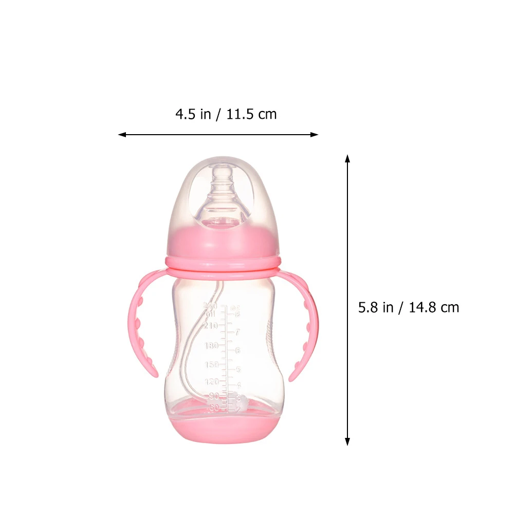 

Baby Milk Bottle Portable Toddler Cup Compact Lightweight Design For Infant Kids Drinking Training Pp Material Easy