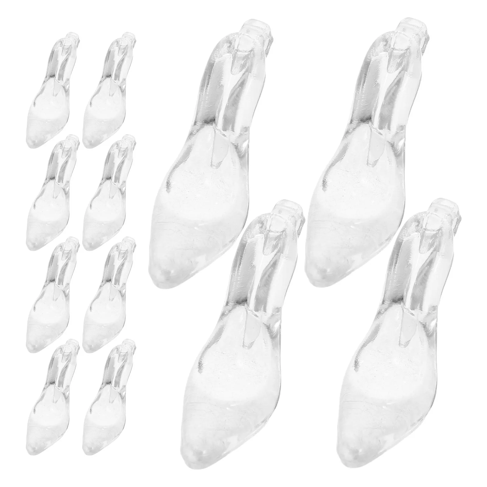 

24pcs Mini Acrylic High Heel Shoe Ornaments Pendant Charms For Diy Craft Party Wedding Christmas Decor Hanging Accessories