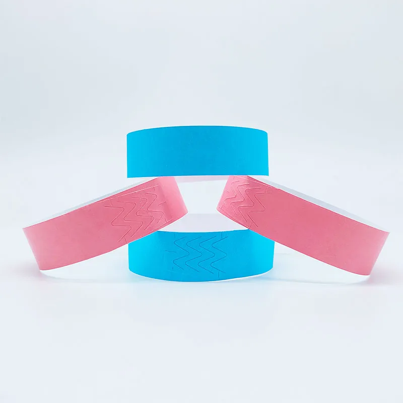 500pcs Waterproof Paper Wristband , One Time Use Events Wrist Band , Blank Bracelets